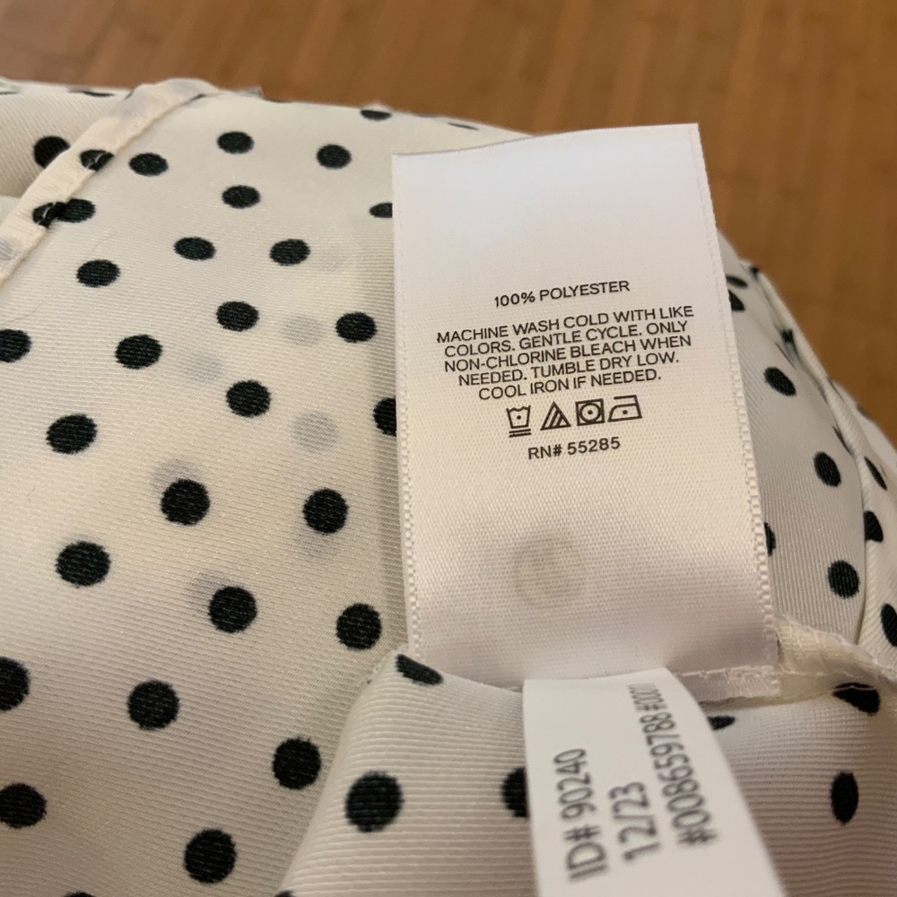 Express Polka Dot Flutter Sleeve Button Up Gramer… - image 8